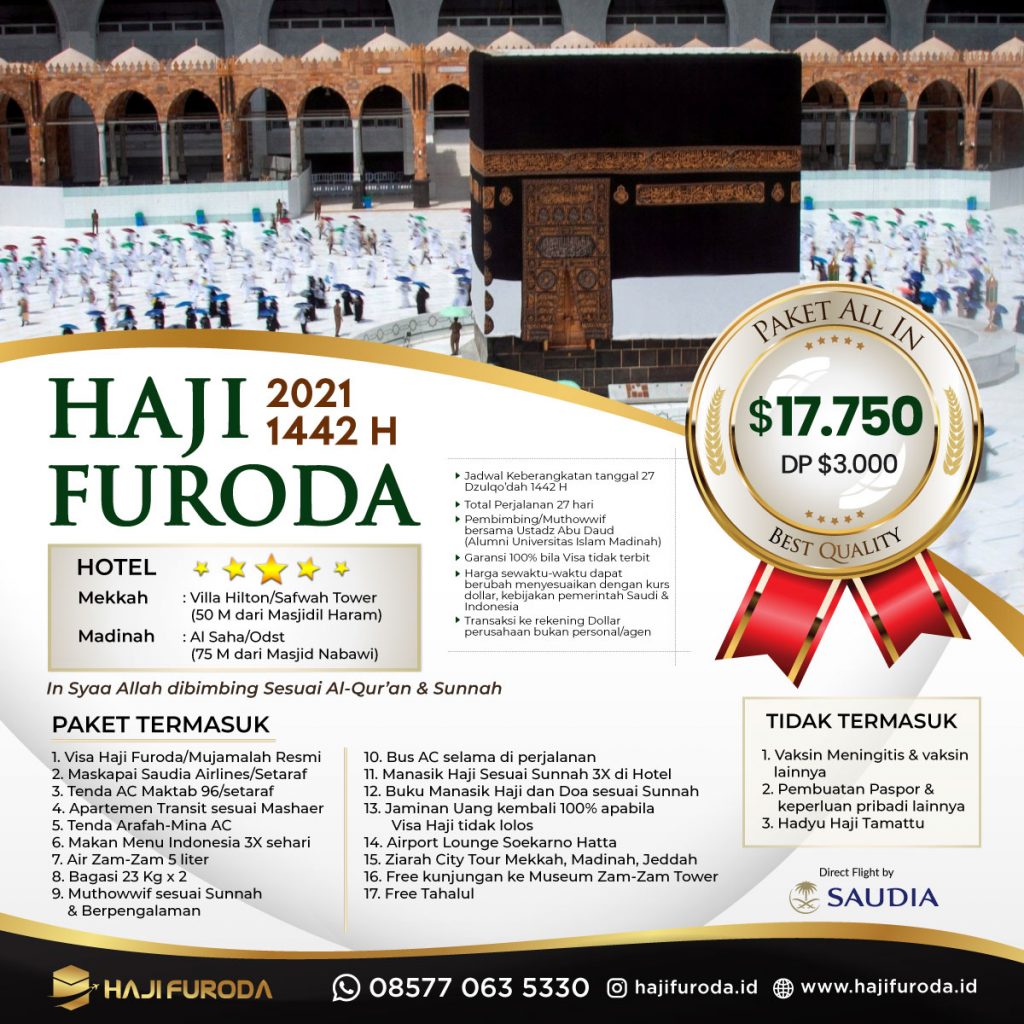 Biaya Haji Furoda 2021 1442 H