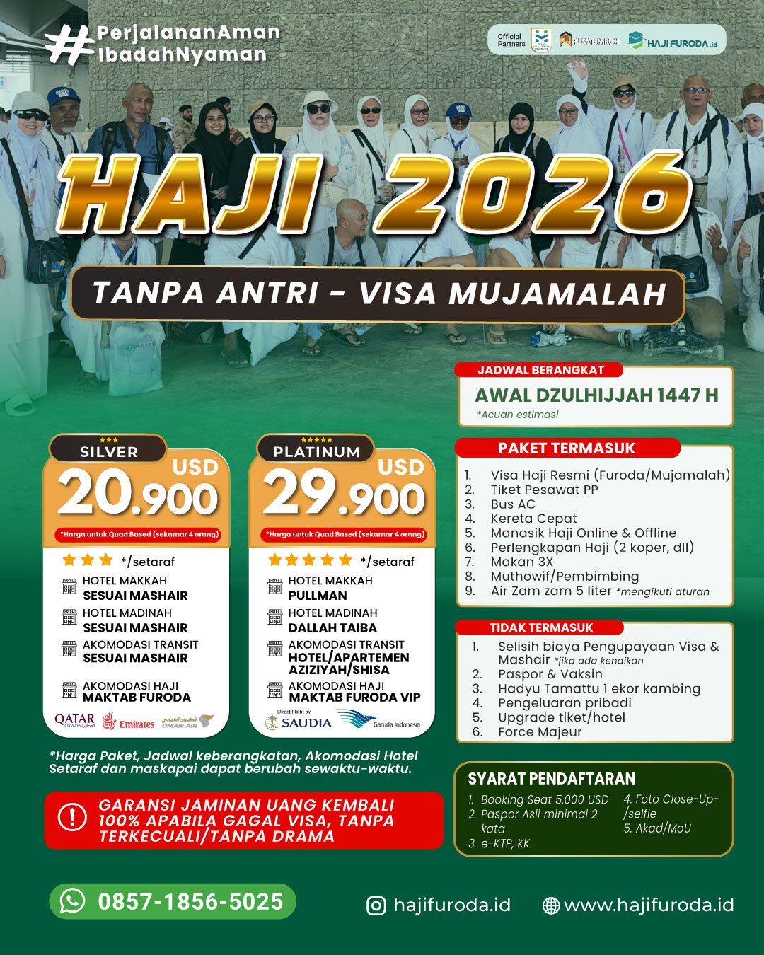 Haji Furoda 2026 Paket Silver 19000 USD