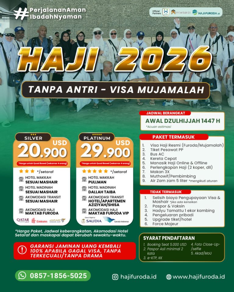 Haji Furoda Mujamalah 2026 Tanpa Antri Silver Platinum